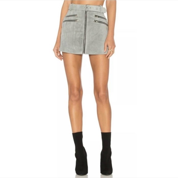 NWOT Understated Leather City Slicker Mini Skirt Suede Size: S - Picture 1 of 10